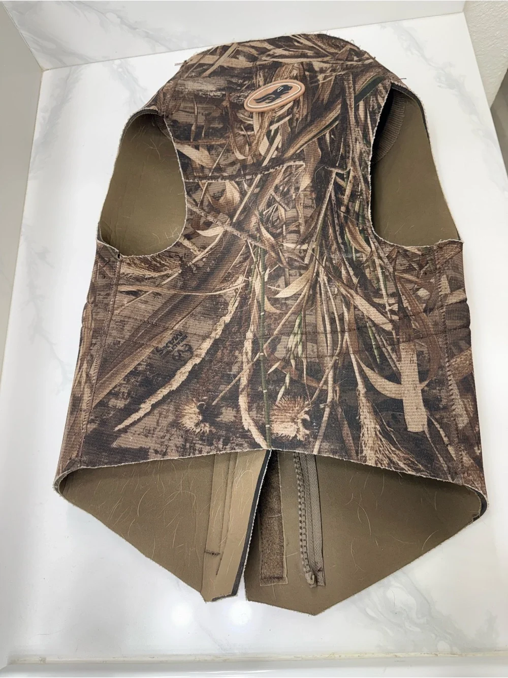 ASD Camouflage Dog Hunting Vest   Camo Duck Hunting Swimming Neoprene Size 2 XL